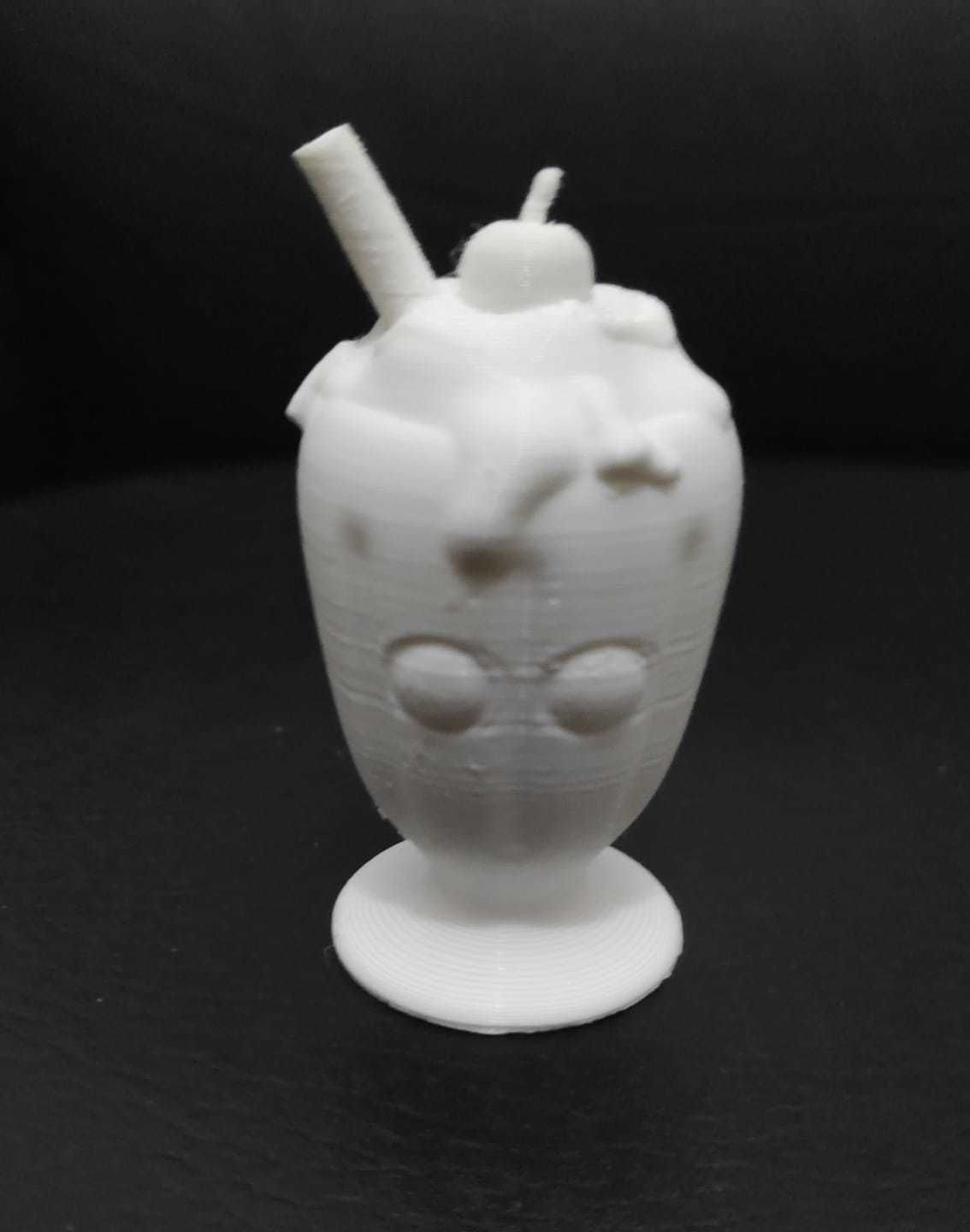 Milkshake ice cream sundae 3D print model_8