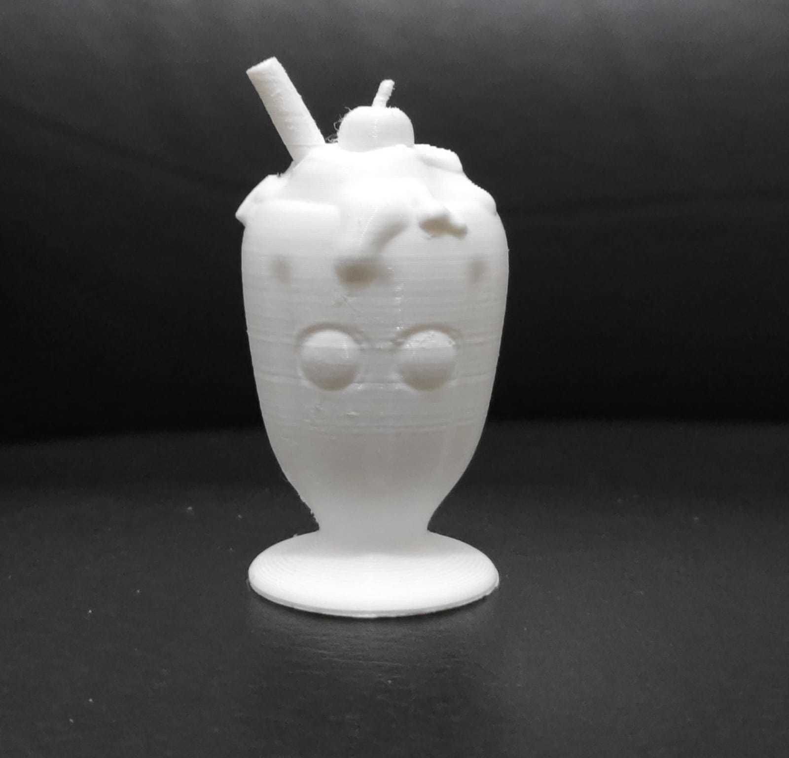Milkshake ice cream sundae 3D print model_3