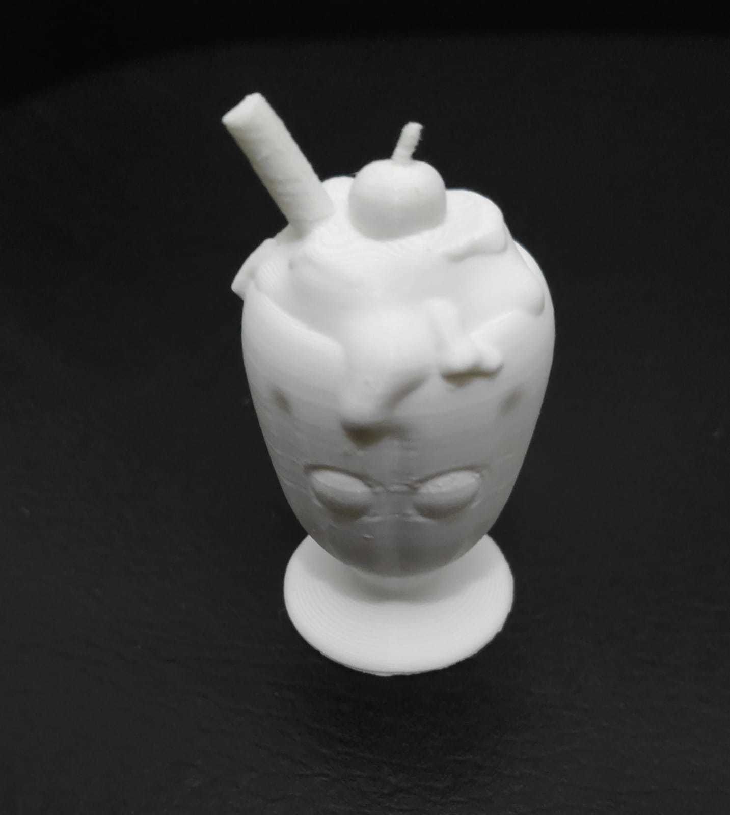 Milkshake ice cream sundae 3D print model_10