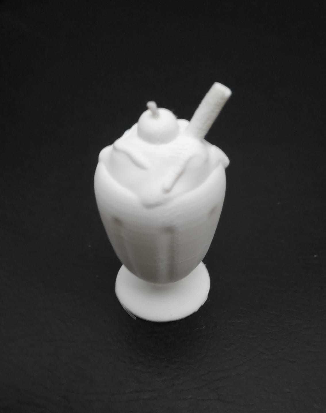 Milkshake ice cream sundae 3D print model_11