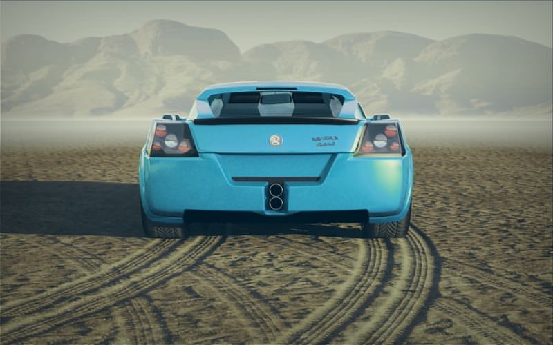 Vauxhall VX220 2000 Mid Poly Low-poly 3D model_9