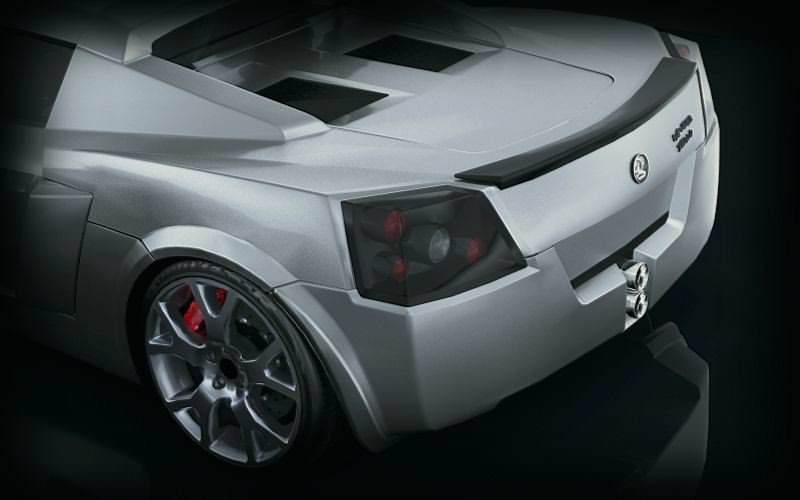 Vauxhall VX220 2000 Mid Poly Low-poly 3D model_3