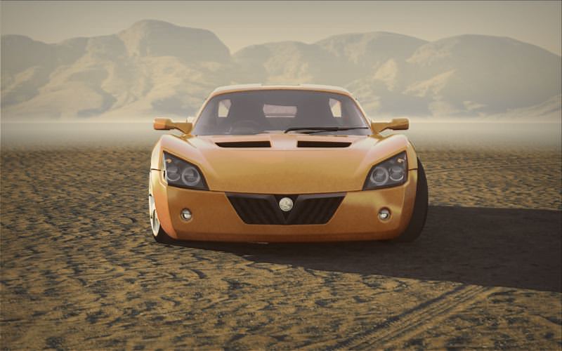 Vauxhall VX220 2000 Mid Poly Low-poly 3D model_11