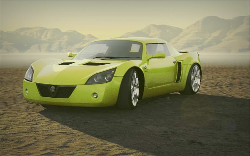 Vauxhall VX220 2000 Mid Poly Low-poly 3D model_10
