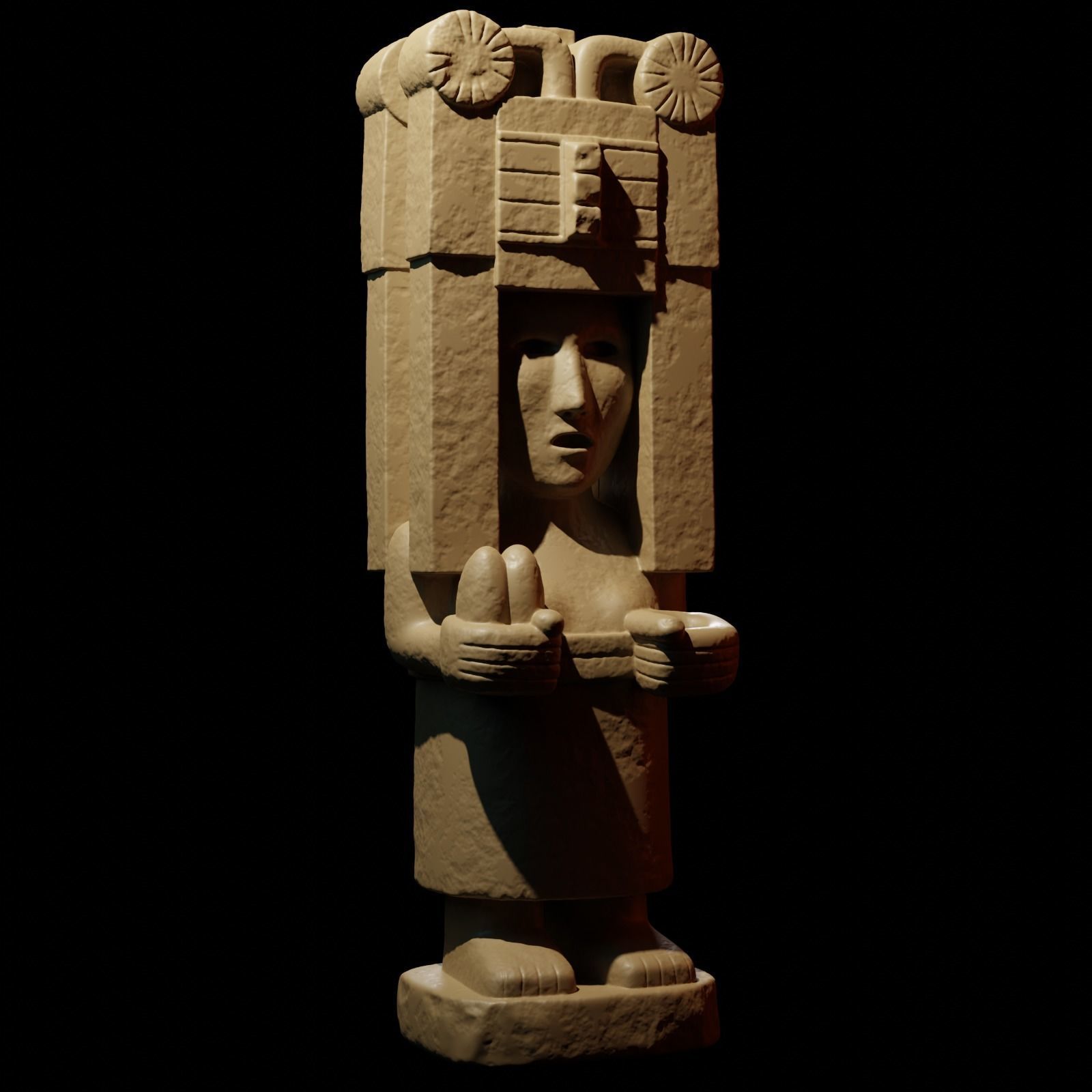 Chicomecoatl 3D print model_19