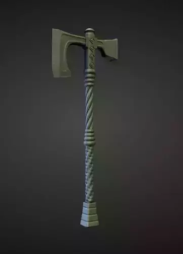 AXE10 high and low poly