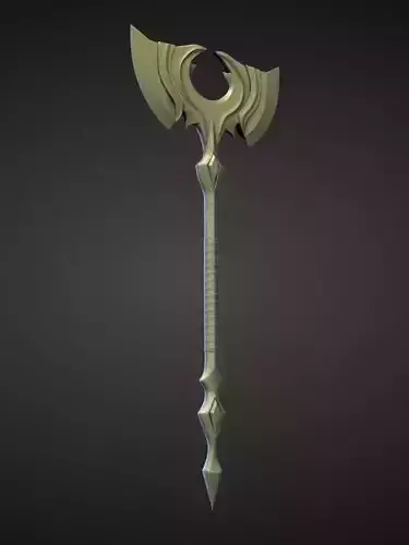 AXE14 high and low poly