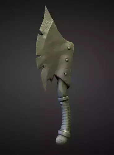 AXE7 high and low poly