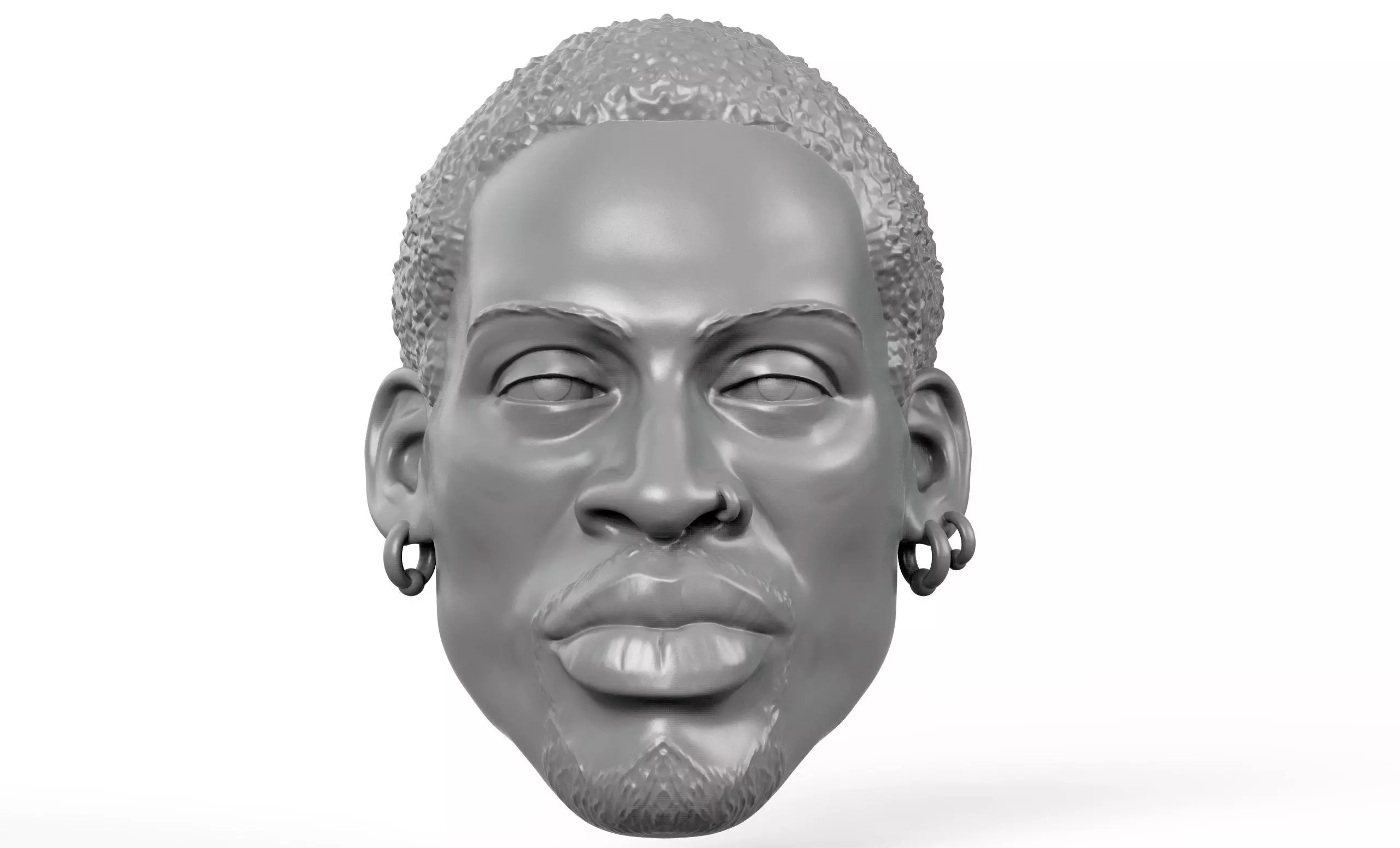 Dennis Rodman 3D printable action figure portrait 3D print model