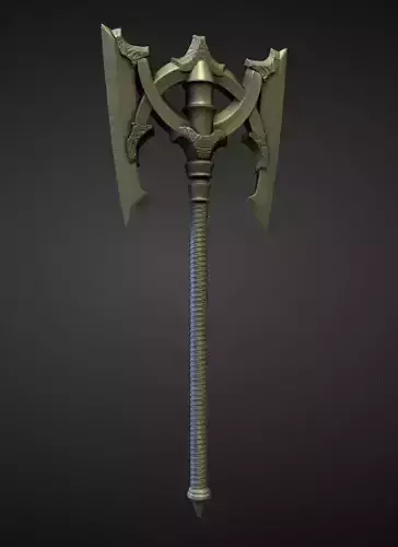 AXE8 high and low poly