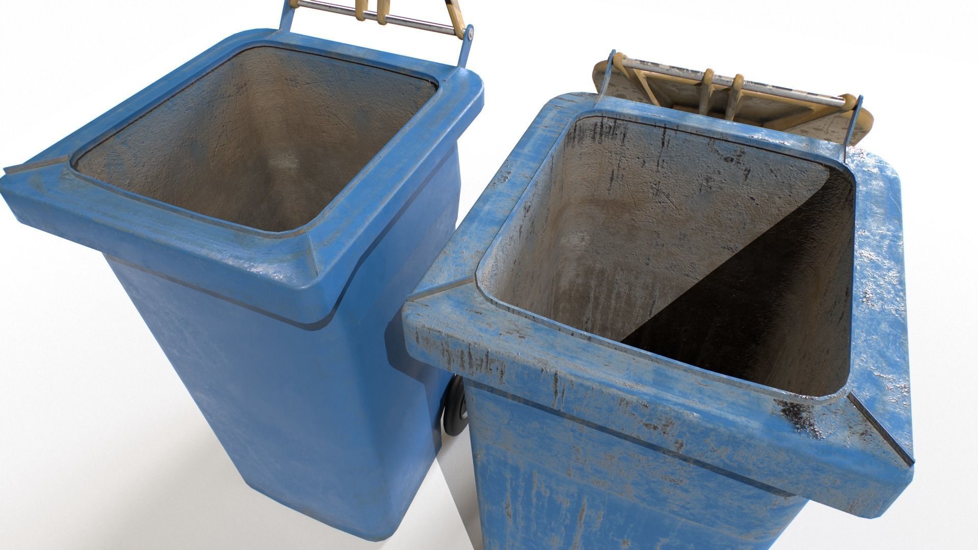 Trash Can 2 Low-poly 3D model_6