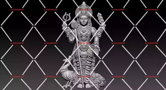 Lord Kartikeya Murgan 3D print model
