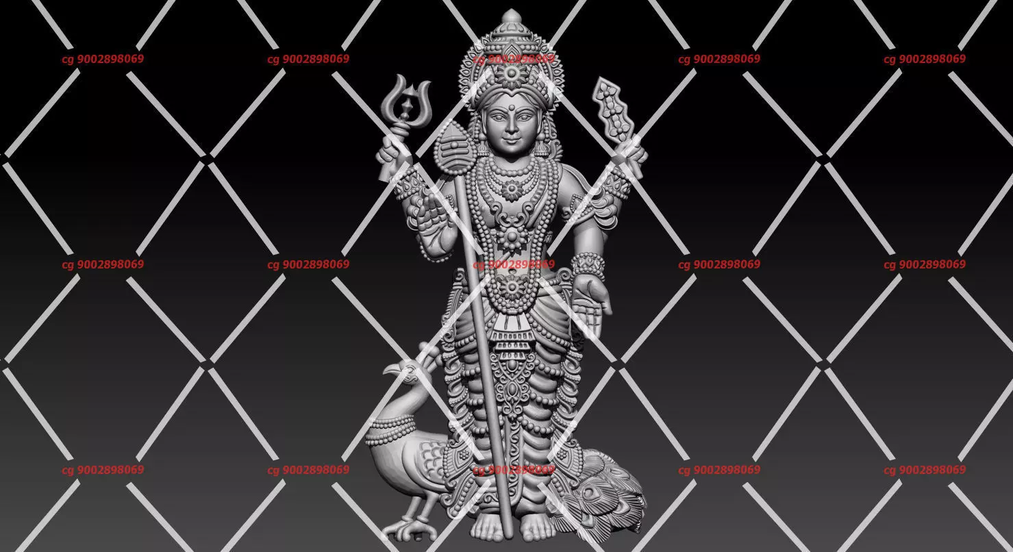 Lord Kartikeya Murgan 3D print model_0