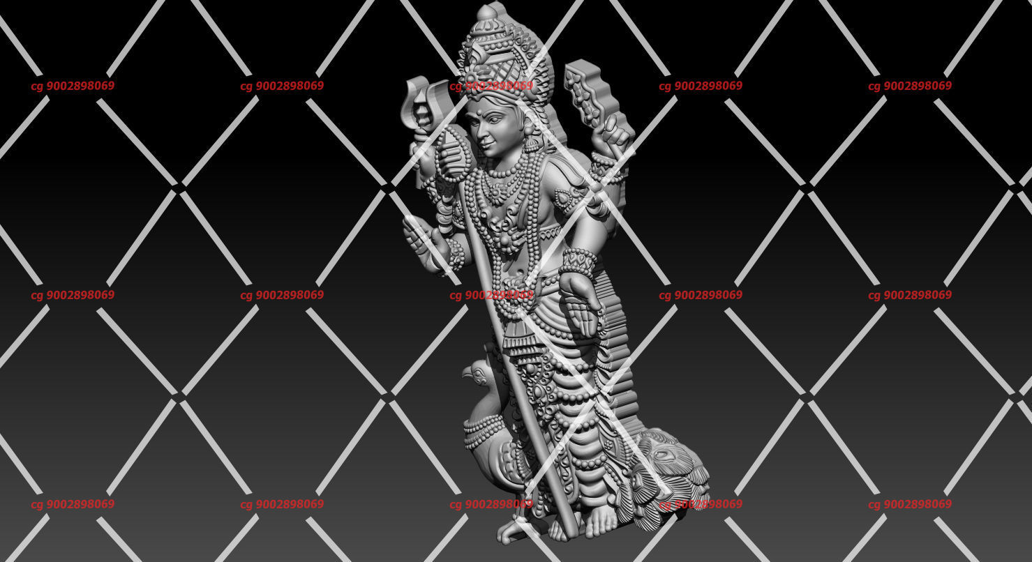 Lord Kartikeya Murgan 3D print model_1