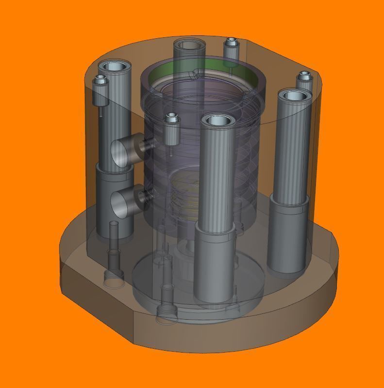 One test cup mold 3D model_2