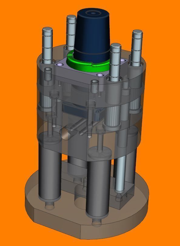 One test cup mold 3D model_1