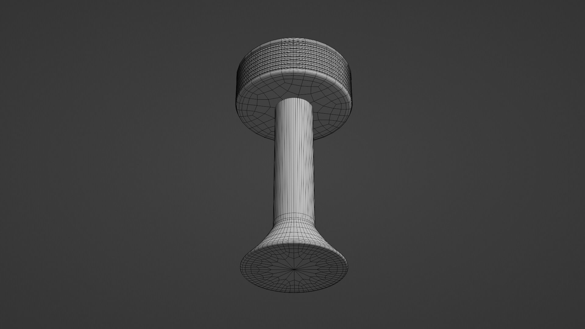 Retro Bar Stool 1 Low-poly 3D model_6