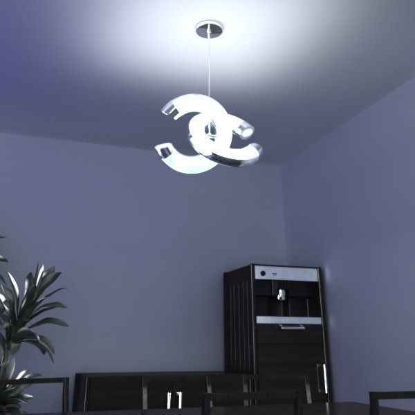 Modern Pendant Lamp 3D model_5