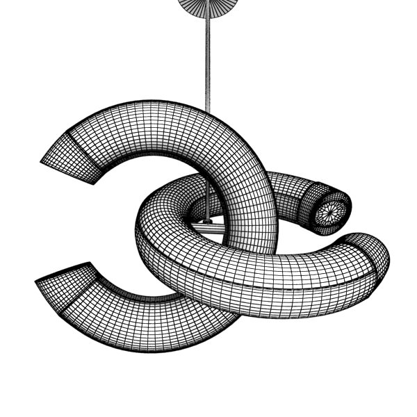 Modern Pendant Lamp 3D model_7
