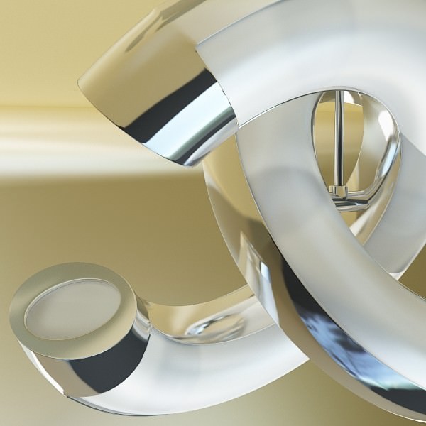 Modern Pendant Lamp 3D model_3