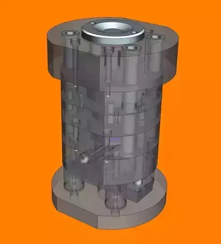 one core test beaker cover mold