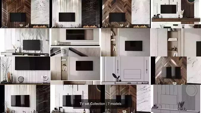 TV set Collection modern wall unit