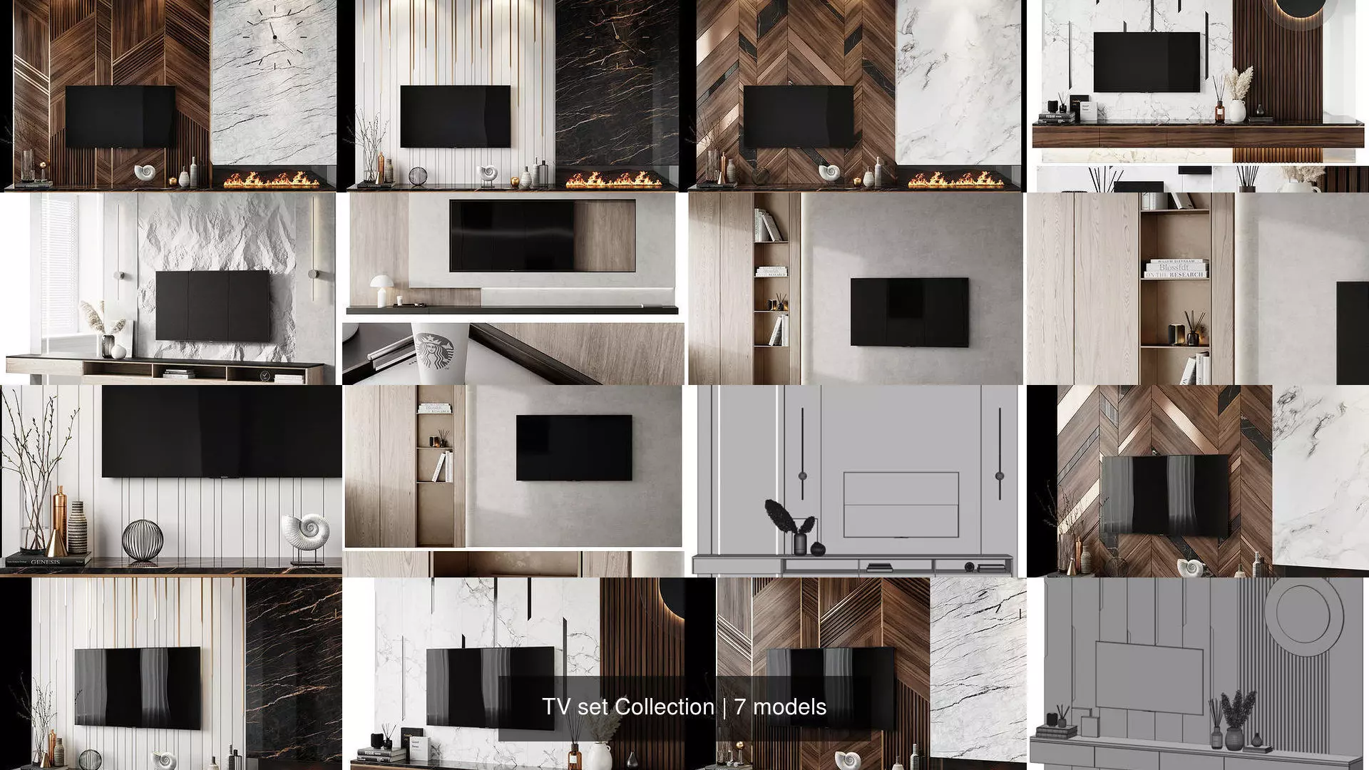 TV set Collection modern wall unit _0