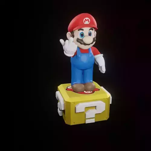 Mario with Fuck Finger 