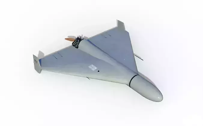 Shahed-136 Kamikaze Drone Geranium-2 Low-poly 3D model