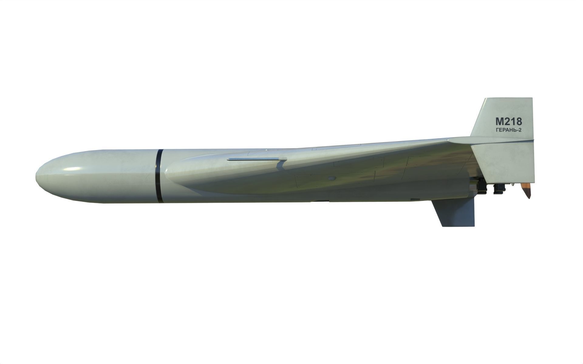 Shahed-136 Kamikaze Drone Geranium-2 Low-poly 3D model_9