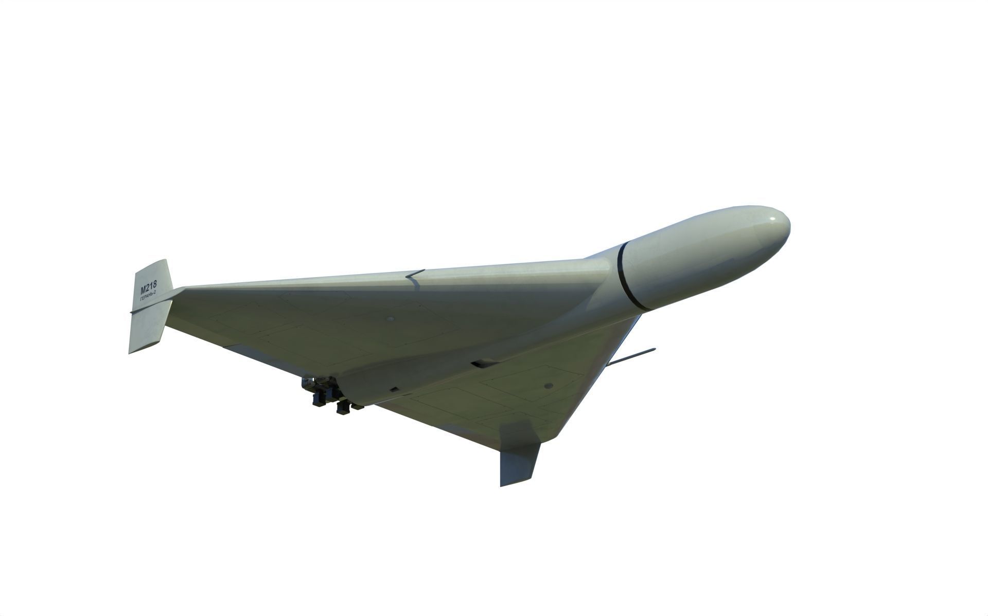 Shahed-136 Kamikaze Drone Geranium-2 Low-poly 3D model_2