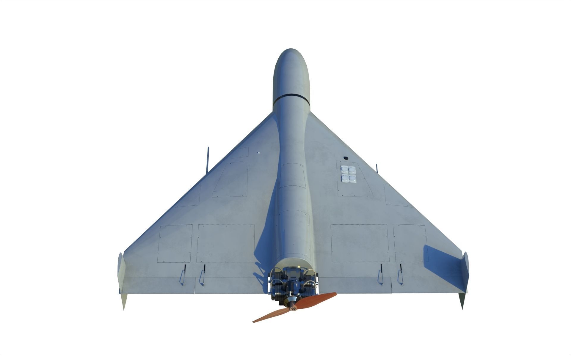 Shahed-136 Kamikaze Drone Geranium-2 Low-poly 3D model_7