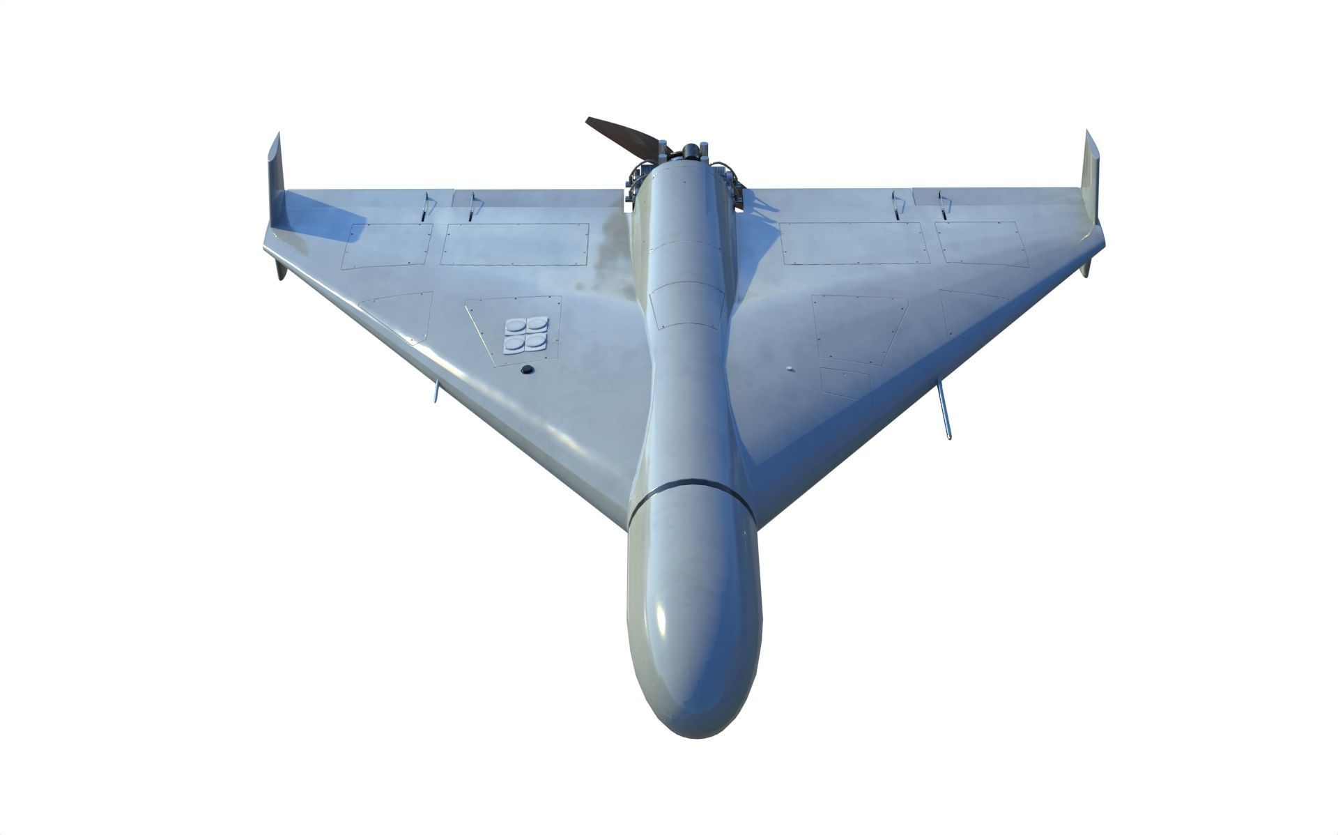 Shahed-136 Kamikaze Drone Geranium-2 Low-poly 3D model_6