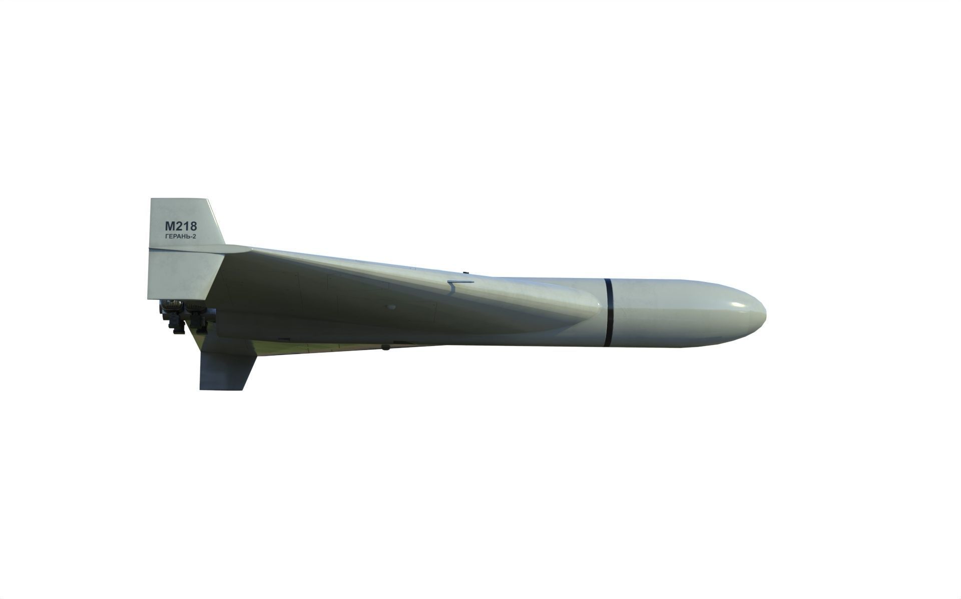 Shahed-136 Kamikaze Drone Geranium-2 Low-poly 3D model_1