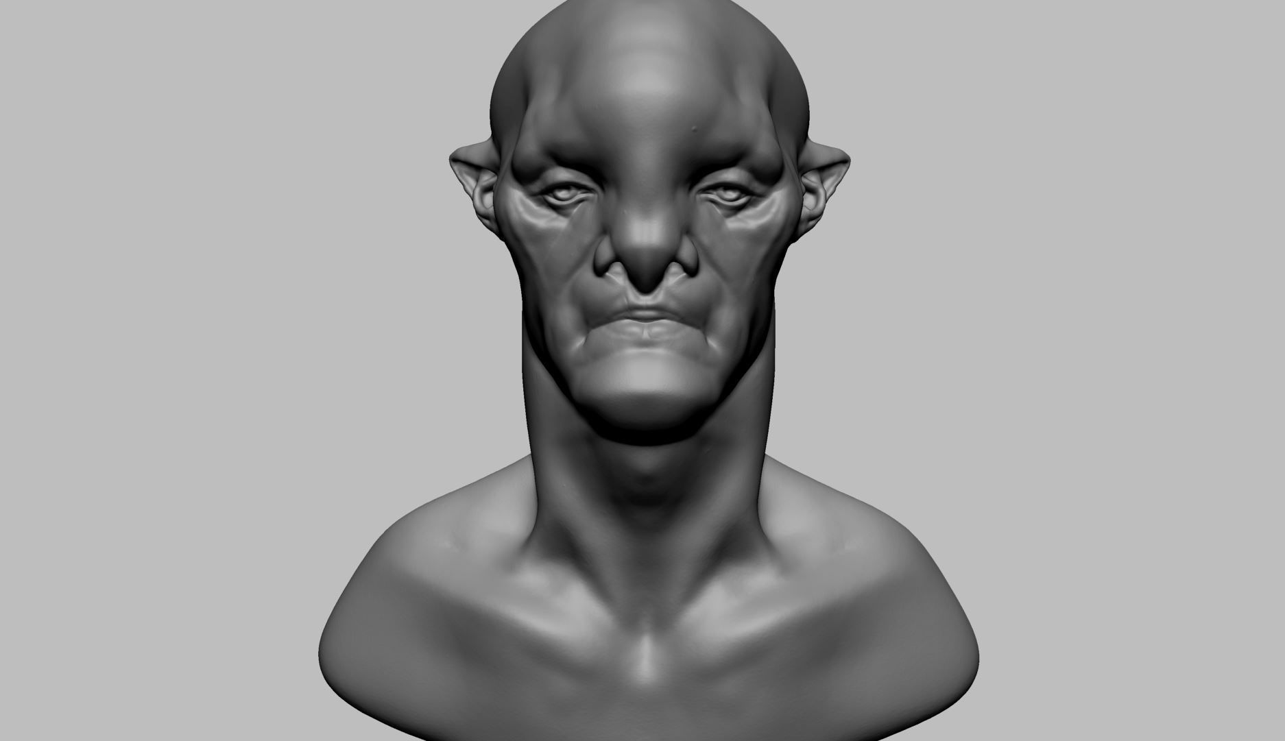 Creature Head N 3D model_8