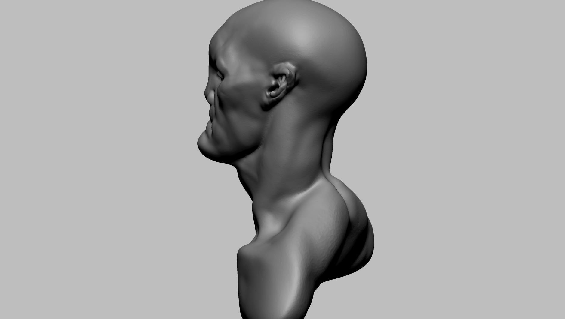 Creature Head N 3D model_5