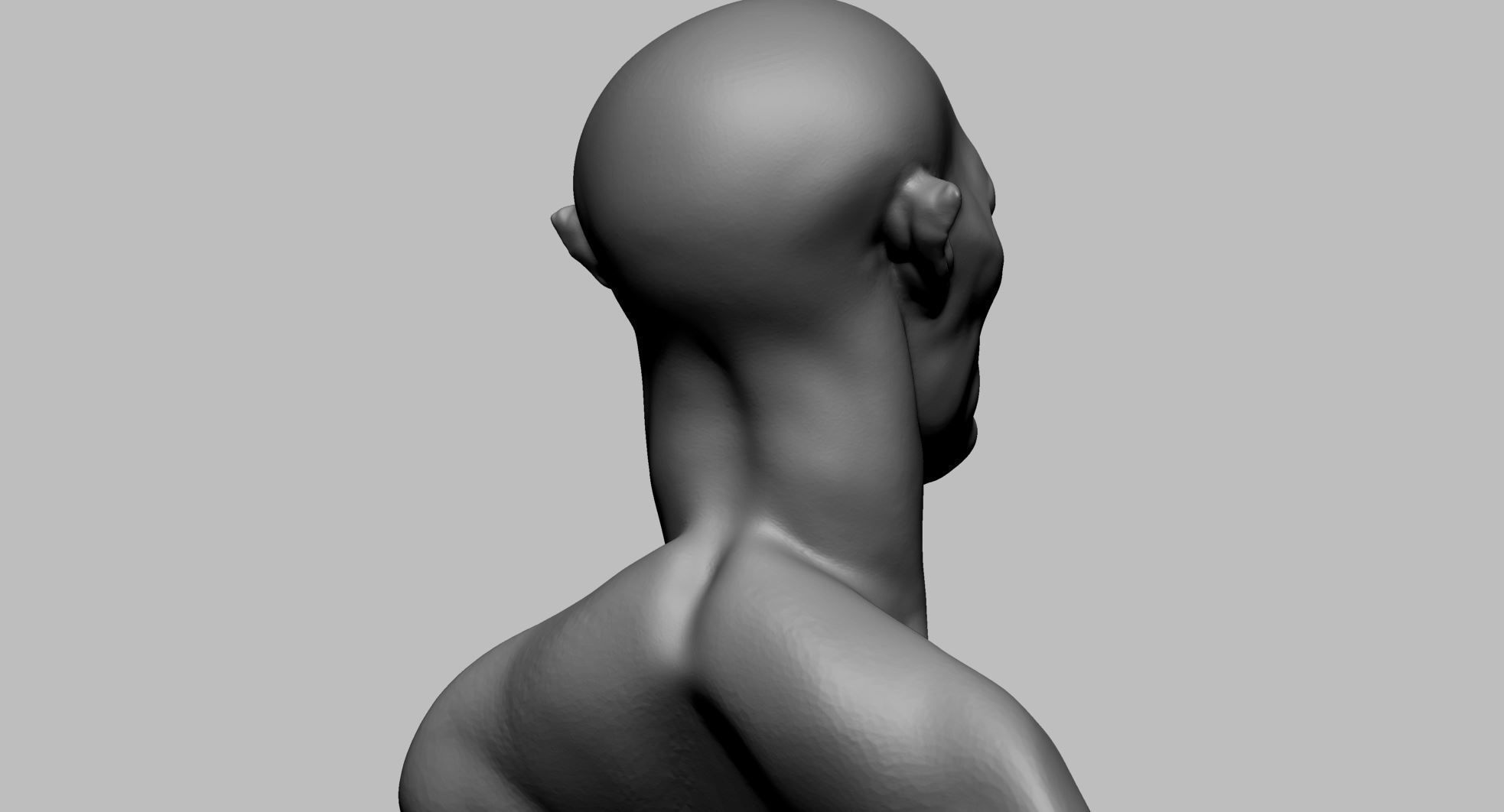 Creature Head N 3D model_3
