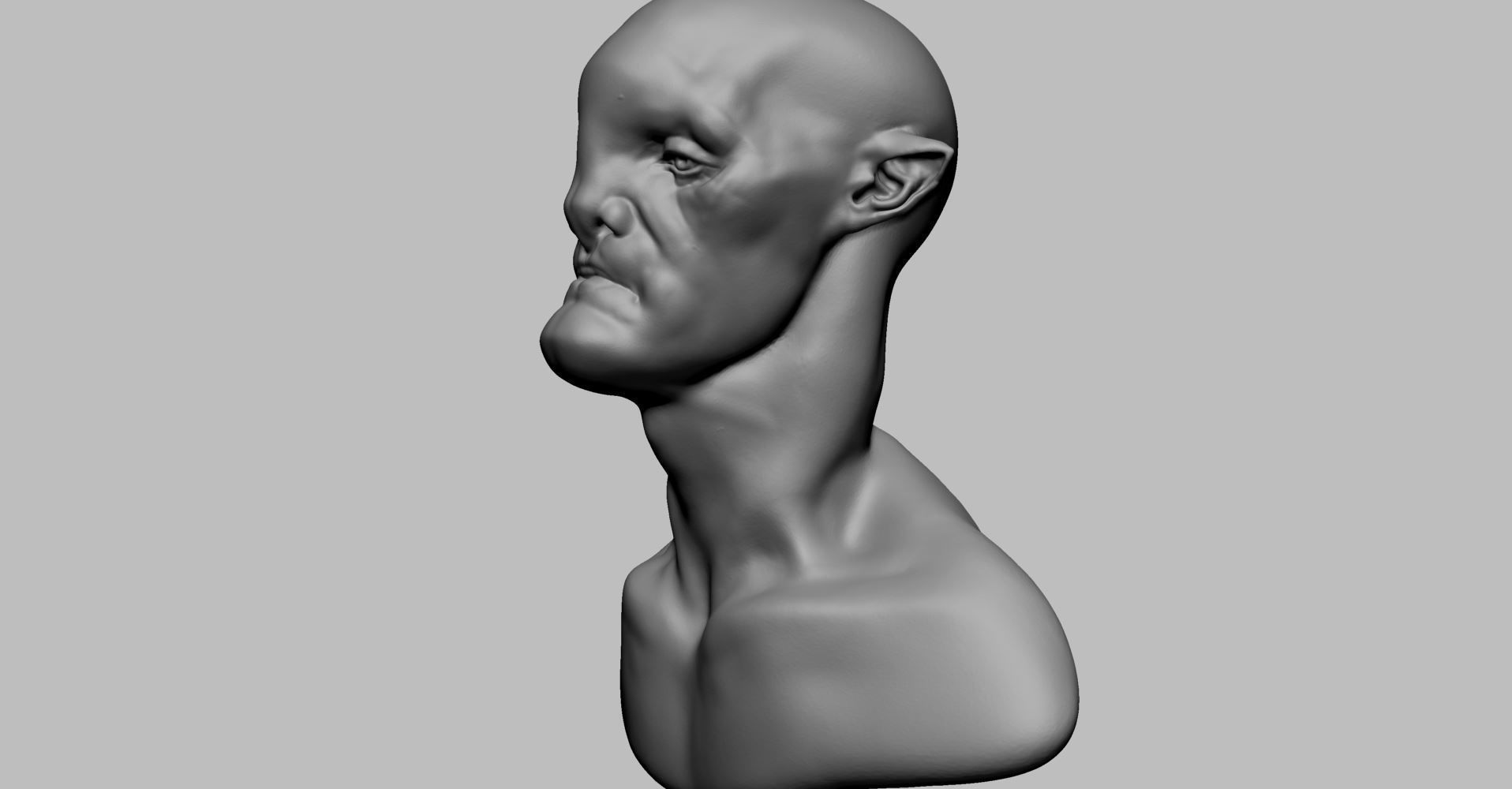 Creature Head N 3D model_6