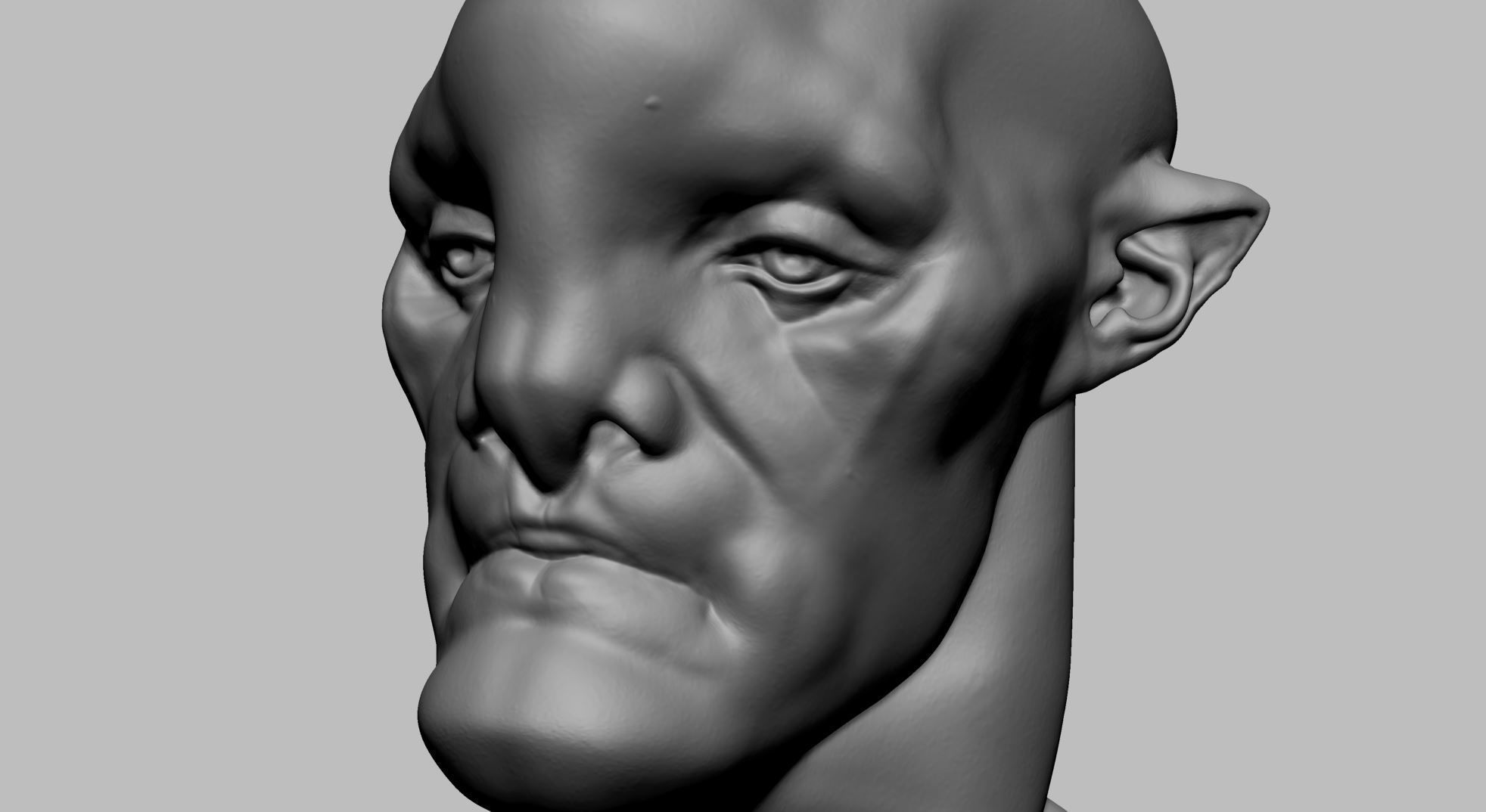 Creature Head N 3D model_12
