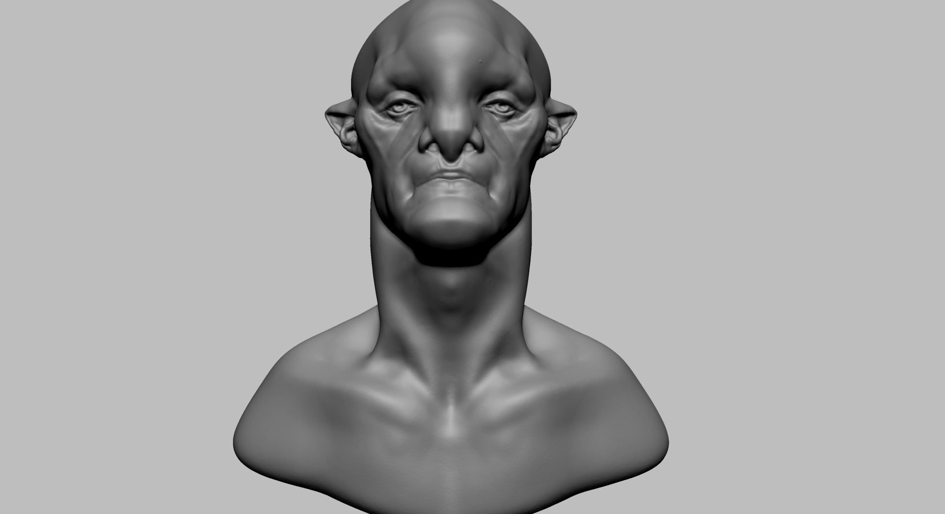 Creature Head N 3D model_7
