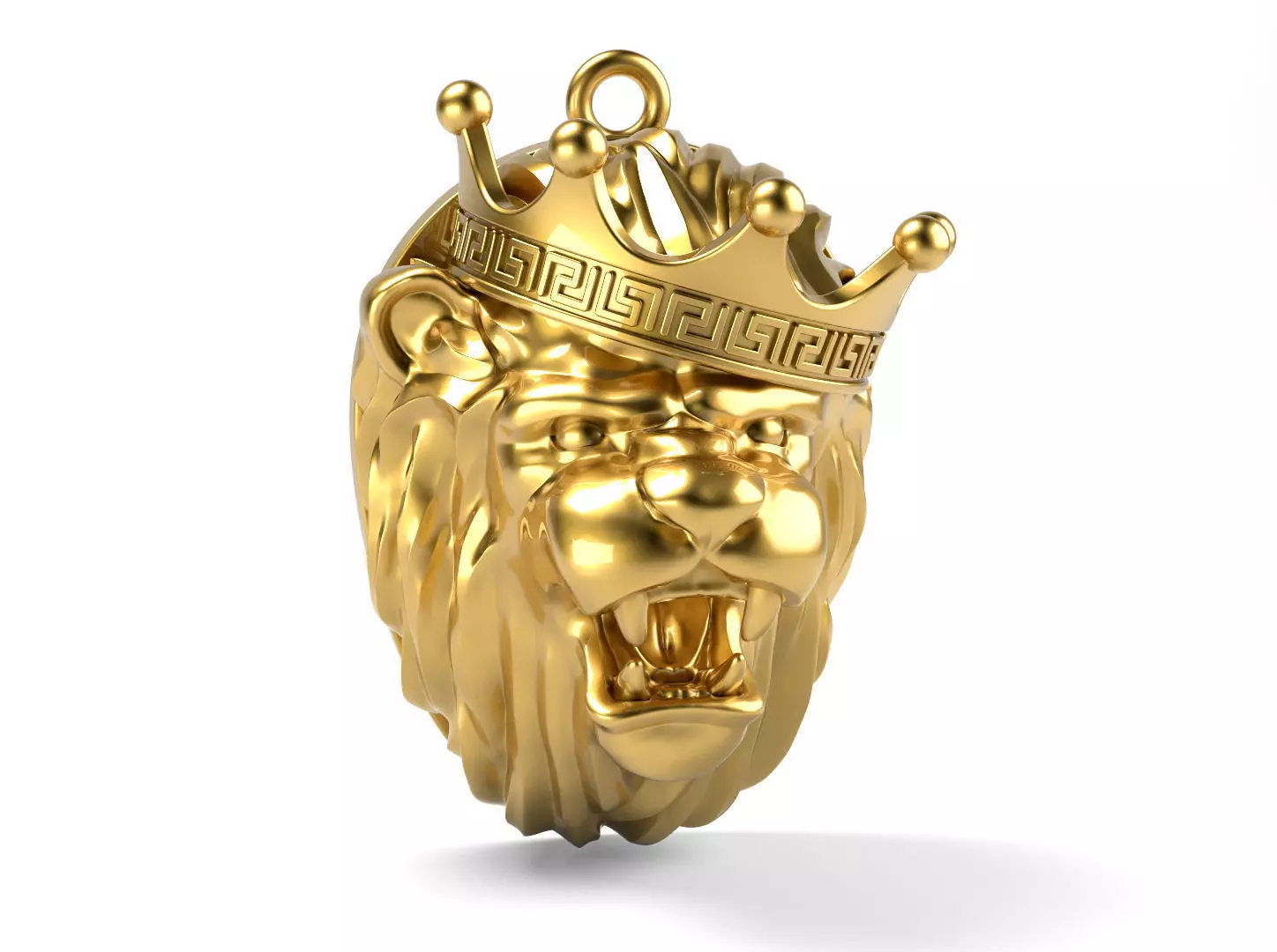 Lion King with crown 3D print model
