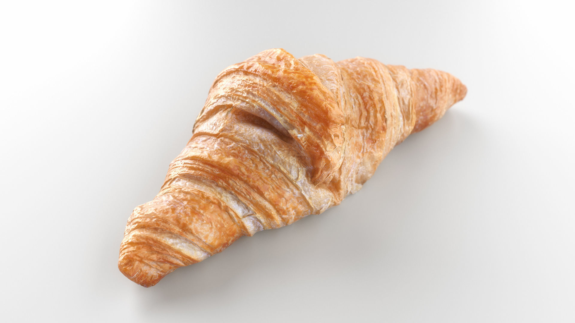 Croissant - 3D Scan Low-poly 3D model_1