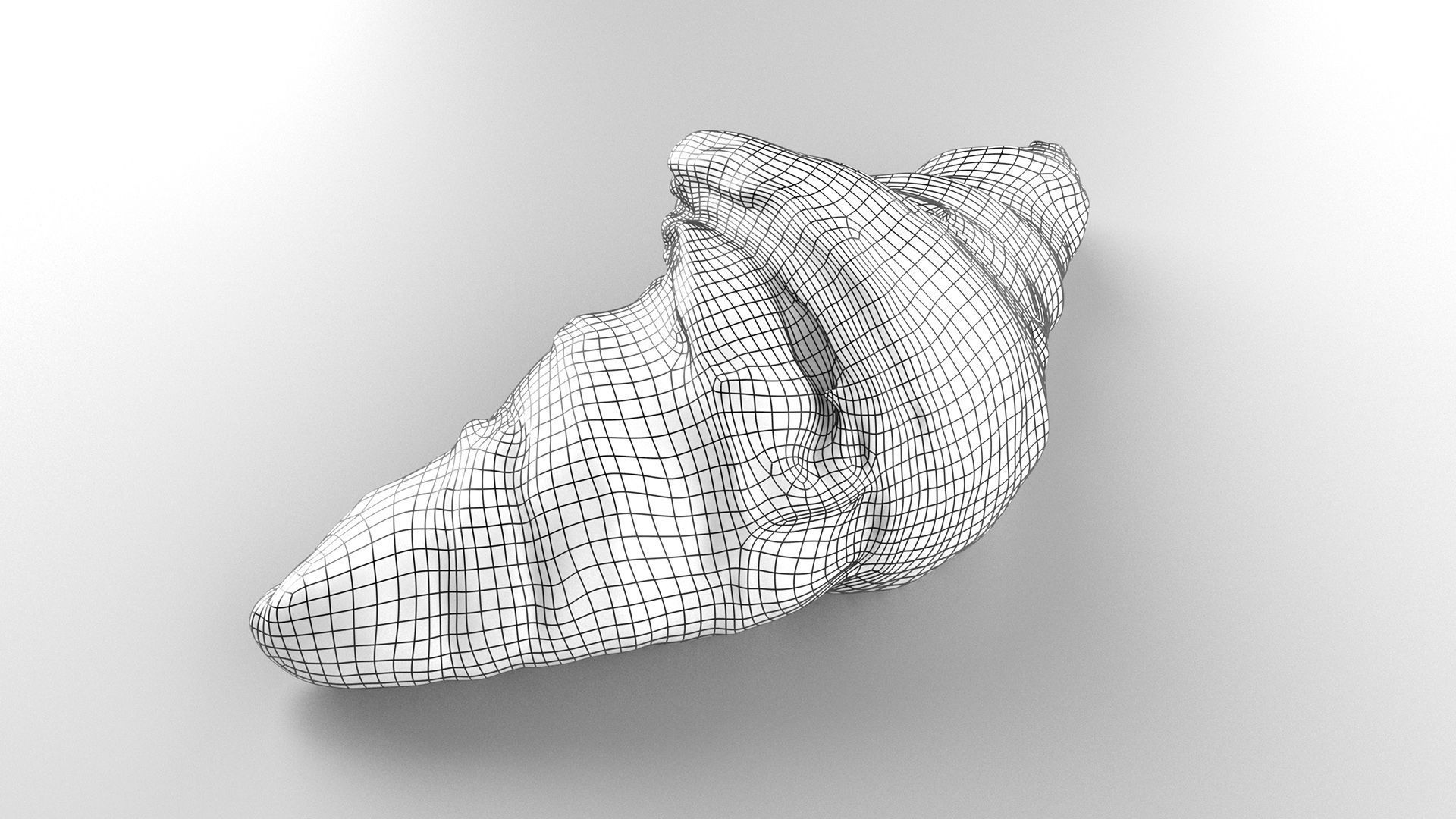 Croissant - 3D Scan Low-poly 3D model_4
