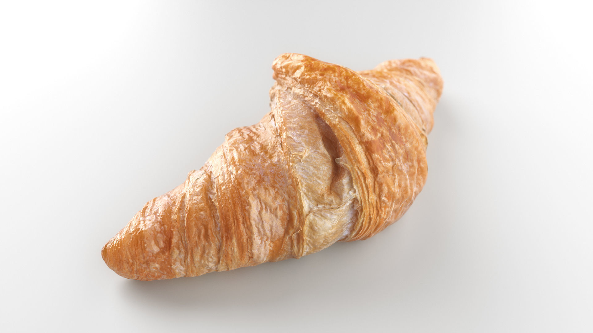 Croissant - 3D Scan Low-poly 3D model_3