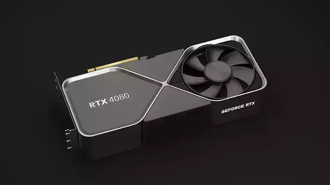 Nvidia GeForce RTX 4080 3D model
