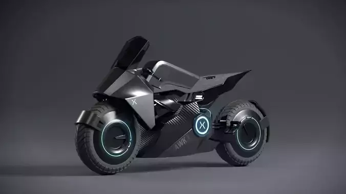 HAWKX MOTORBIKE SCI FI 3D model