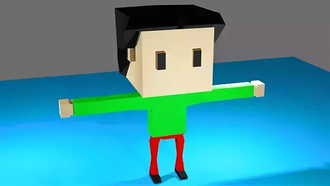 Simple boy Free 3D model