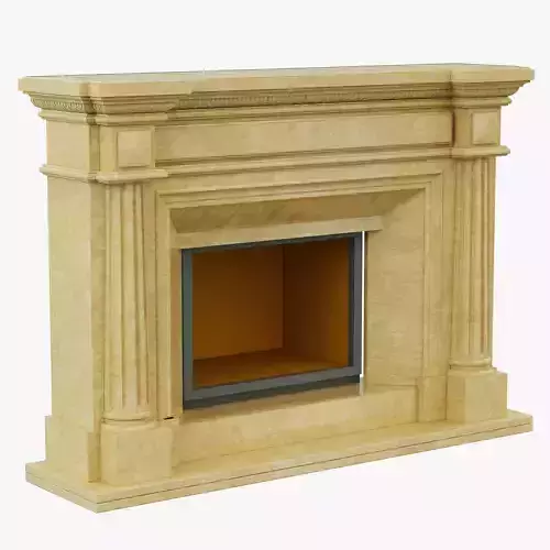 classic marble fireplace