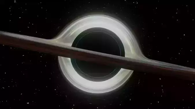 Interstellar Black hole Low-poly 3D model