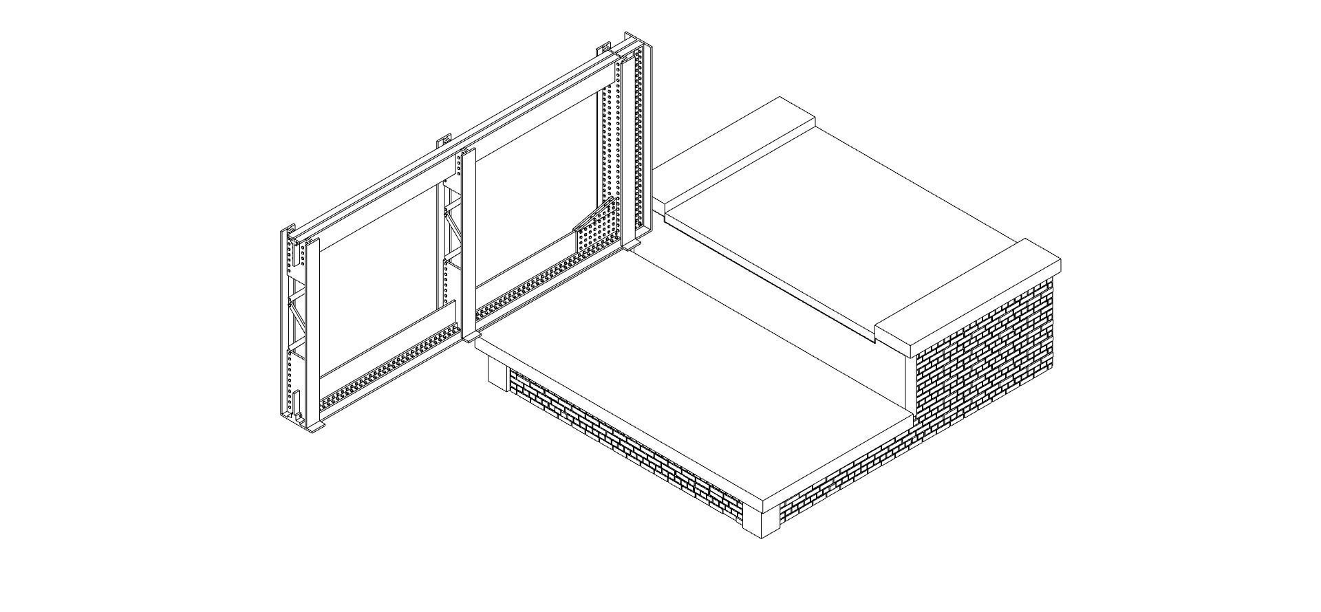 Historical Railroad Bridge 3D print model_12
